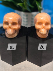 Orange Calcite Skull