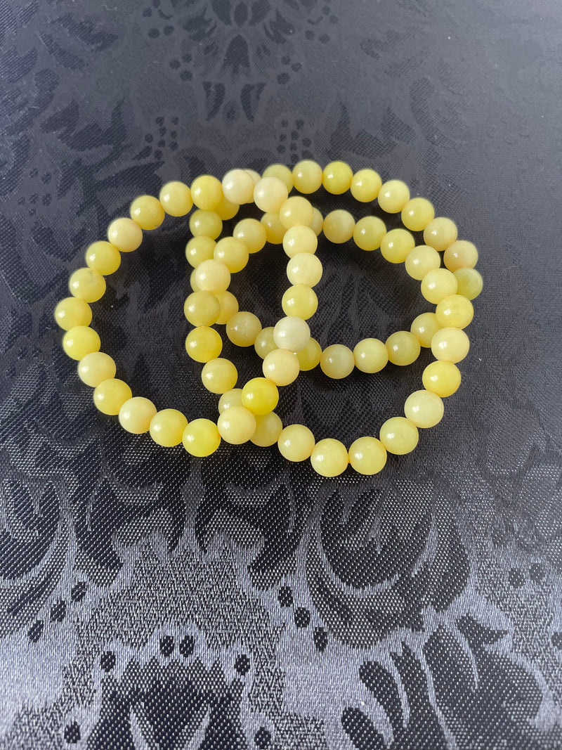 Lemon Jade Bracelet (8mm)
