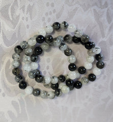 Tourmalinated Quartz Bracelet (8mm)